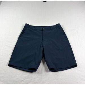 Lululemon Commission Shorts Mens 30 Blue Chino Classic Warpstreme Preppy Golf